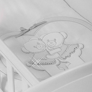 Набор в люльку для близнецов Baby Beddings Culla Gemell, цвет – bianco (Feretti, BB-CG-01)